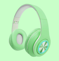 Casque sans fil B39 supra-auriculaire avec microphone ANC pour son Hi-Fi 5.0 - Design Macaron pour les voyages et les jeux