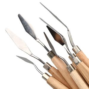 Vente en gros de grattoir pour peinture à l'huile acrylique, gouache, pelle, couteau à <span class=keywords><strong>palette</strong></span> pour fournitures d'art, peinture acrylique à l'huile et gouache - Product Image 3