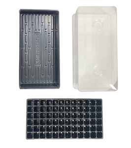 Forniture da giardino più vendute nere con coperchio ventilato in plastica idroponica vasi per semenzali vassoi per vivaio - Product Image 1