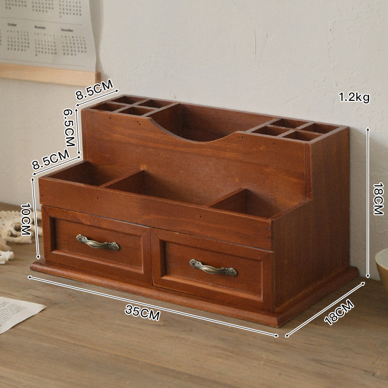 Retro 12-compartment storage box