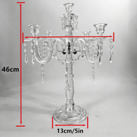 Einfacher Acryl-Kerzenhalter für Hochzeiten, Hochzeitskerzenhalter, Dekoration, Esstisch-Kerzenhalter, Haushaltskerzenhalter