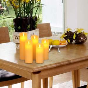 Bougie LED sans flamme Oshine, lot de 5 bougies à flamme vacillante, télécommande, écologiques, fonctionnant sur piles, pour Halloween, maison - Product Image 3