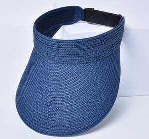 Cheap Long Bill Adjustable Paper Straw Beach Visor Sun <strong>Hats</strong> for Women <strong>Summer</strong> - Product Image 4