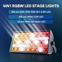 Barra de Luces LED Estroboscópicas RGBW de 300W, 24 Piezas, Efecto Wash Beam, para KTV, DJ, Escenarios y Fiestas de Boda, DMX 512, Activación por Sonido