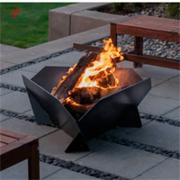 Lowes Outdoor Garten Feuerschale Rostiger Cortenstahl Runde Kochschale Holzkohle-Brennstoff-Feuerstelle für den Terrassengebrauch