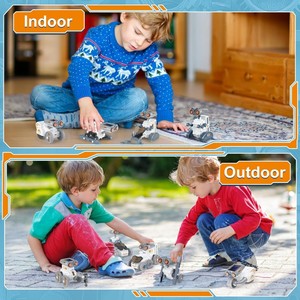 Kit de Creación de Robot Solar EPT 14 en 1, Juguete Educativo STEM para Experimentos Científicos, 191 Piezas, Juego de Modo Dual de Energía Solar y Batería - Product Image 4