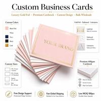 Cartes de visite personnalisées de luxe avec dorure à chaud, logo en relief, papier texturé haut de gamme, vente en gros pour petites entreprises