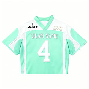 Camiseta Heritage Gridiron Personalizada con Ribete Retro, Tejido que Controla <span class=keywords><strong>la</strong></span> Humedad y Ribete Personalizado para Juegos Casuales de Fin de Semana - Product Image 1