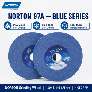 Disco Abrasivo de Corte en Frío de Alta Eficiencia <span class=keywords><strong>Norton</strong></span>, Malla 120, para un Acabado de Superficie Suave Ra0.1 en Piezas de Hierro - Product Image 1