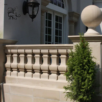 Colonne d'escalier romaine carrée française décorative BLVE, designs de balustrades, balustrade de balcon en marbre blanc