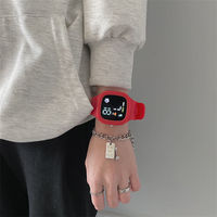 Reloj Deportivo Digital de Lujo 2024 con Pantalla LED Cuadrada y Correa de Silicona/Goma para Uso Unisex
