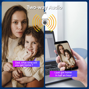 Bombilla de Lámpara Inteligente Tuya Inalámbrica con Audio Bidireccional para Exteriores, Enchufe E27, Cámara de Domo de 1080P, Detección de Movimiento, Panorámica de 360°, IP67, WiFi - Product Image 5