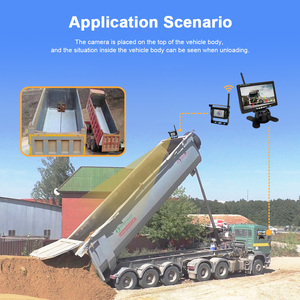 Kit de <span class=keywords><strong>caméra</strong></span> de recul sans fil de haute qualité, sans écran clignotant, moniteur LCD 7 pouces, <span class=keywords><strong>caméra</strong></span> de recul étanche - Product Image 2