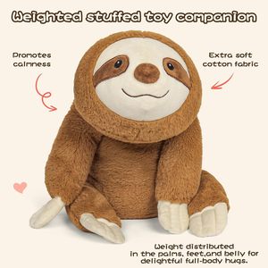 Peluche a forma di bradipo da 24 pollici, 5 libbre, in peluche corto, giocattolo per bambini, regalo - Product Image 3