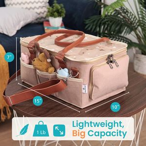 Bolsa <span class=keywords><strong>de</strong></span> Fieltro al por Mayor con Múltiples Compartimentos, Gran Capacidad, <span class=keywords><strong>Organizador</strong></span> <span class=keywords><strong>de</strong></span> <span class=keywords><strong>Pañales</strong></span> para Bebé con Tapa para Artículos Esenciales <span class=keywords><strong>de</strong></span> Recién Nacido - Product Image 3