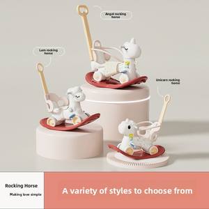 <span class=keywords><strong>Cheval</strong></span> à <span class=keywords><strong>bascule</strong></span> en plastique multifonctionnel unisexe, jouet d'intérieur personnalisé pour enfants de 1 à 3 ans, animaux à chevaucher - Product Image 2