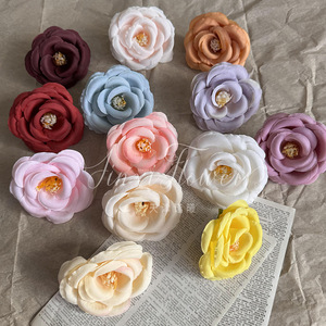 Têtes de roses artificielles en soie Jinxi pour décoration de mariage, matériel artisanal, accessoires DIY - Product Image 1