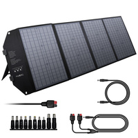 Panneaux solaires monocristallins en silicium 2024 100W 12V Allpowers Pliable 100W Panneau solaire Mobile Powkey S100 23% d'efficacité Noir