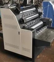 Machine semi-automatique de laminage de carton ondulé pour carton et papier kraft, machine de collage pour boîtes en carton