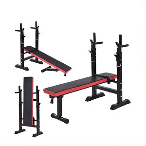 CooSport Adjustable Foldable Metal Squat Rack <strong>Bench</strong> with Dumbbell Support and <strong>Bench</strong> Press Portable <strong>Weight</strong> <strong>Lifting</strong> Gym Equipment - Product Image 3