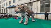 Modèle de guépard gonflable géant / Décoration d'événements de festival de musique pop, idées d'animaux simulés : léopard, panthère