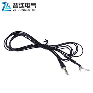 Cavo Medico Intrecciato Sottile Dritto Lucido Impermeabile Isolato 2.5M 4.0MM con Connettore a Banana a Clip Auricolare da 15MM - Product Image 3