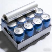 Film rétractable transparent pour bière et eau minérale, film d'emballage thermorétractable en PE, prix d'usine