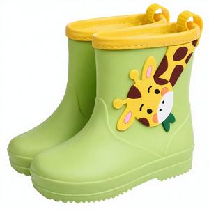 Botas de Lluvia Impermeables de PVC para Niños, Diseño de Dibujos Animados, Unisex, para Niños y Niñas, para Todas las Estaciones, para Jardín de Infancia - Product Image 2