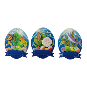Imán Personalizado con Forma de Elipse de Vida Marina para Refrigerador, Delfín, Pez Tropical, Artesanía de Resina Ecológica, Imán para Refrigerador - Product Image 3