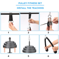 Système de câble de poulie réglable de Fitness, Machine de fixation d'entraînement de force, équipement de gymnastique à domicile de bricolage