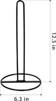 Support de serviettes en papier vertical en métal noir, compact, portable et pratique pour la table à manger, gain de place