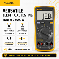 Multimètre numérique Fluke15B MAX-02 15BMAX-02, testeur électrique AC/DC avec garantie d'un an, protection IP40, 1000V