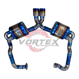 ระบบท่อไอเสียไทเทเนียม Vortex High Performance สำหรับ Porsche 981 Boxster Cayman 2.7L 3.4L Valvetronic Catback เสียงแบบรถแข่ง - Product Image 6