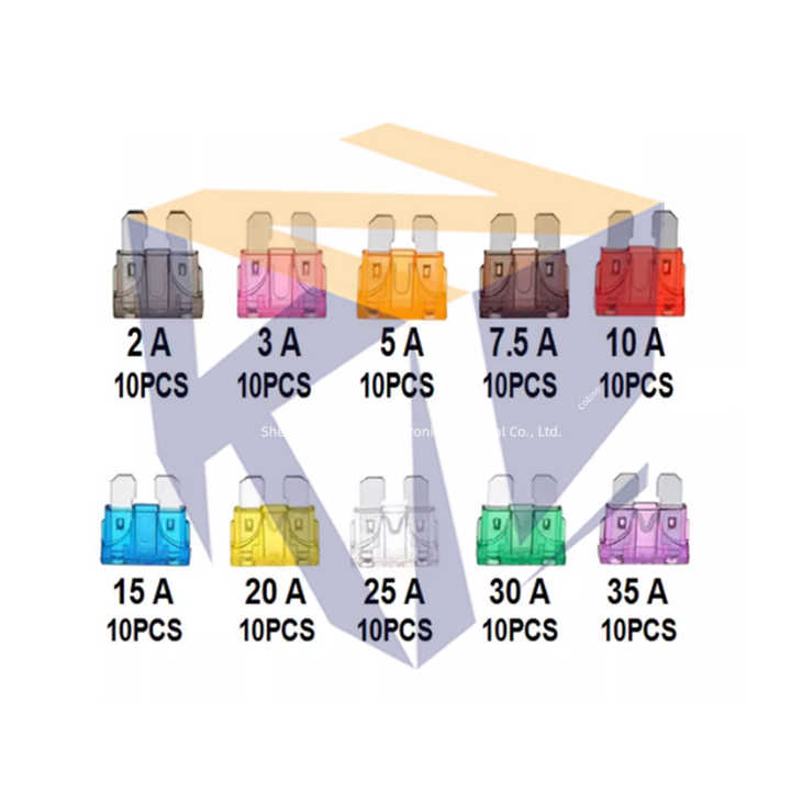 2A-35A Car Fuse Fuse Car Insert Truck Motorcycle Electric Vehicle Mini ...