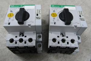 Plc 2) <strong>6.3</strong> Manual Motor Protector <strong>Pkzm0</strong>-<strong>6.3</strong> W/ Nhi11-pkz0 Lot of 2 Warranty Product - Product Image 1