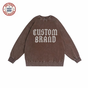 Stock Locale USA, Personalizza il Tuo Logo, <span class=keywords><strong>Felpa</strong></span> con Collo Tondo 350gsm, Pullover Nero, Ricamo, <span class=keywords><strong>Stampa</strong></span> DTG, Serigrafia, Spedizione Rapida OEM - Product Image 1