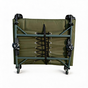 Extra Large Folding <b>Camping</b> Cot 180KG Load Adjustable Height for Outdoor Hunting Fishing - Product Image 3