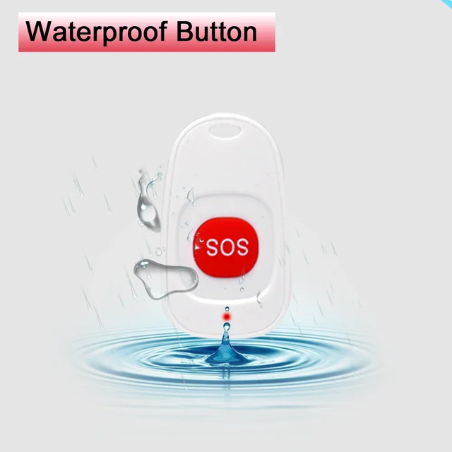 433.92MHz Wireless Medical SOS Call Button Transmitter for Elderly Patient Clinic Caregiver Pager System