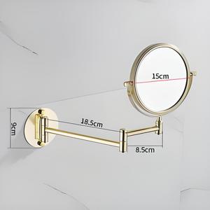 Espejo de baño con aumento de aluminio de diseño moderno