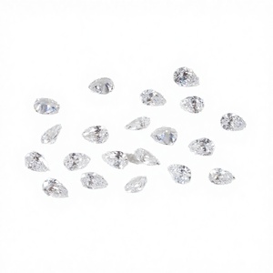 Diamants de laboratoire CVD de petite taille HB Diamond Pear 2x3-4x6mm, couleur D, clarté VS1, pour la fabrication de bijoux - Product Image 2