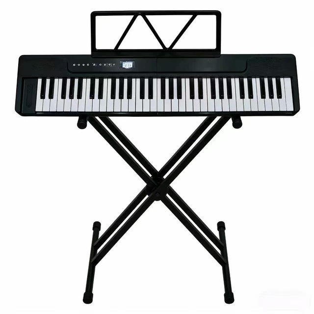 Factory Wholesale 61-Key Folding Electronic Keyboard Plastic Intelligent Style Portable Rechargeable Musical Instrument