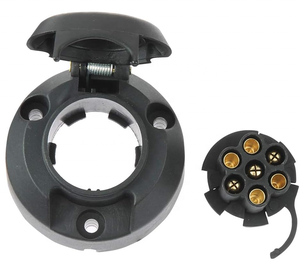 <span class=keywords><strong>7</strong></span> Pin Anhänger Steckdose und Anhängerstecker <span class=keywords><strong>7</strong></span> Pin 12 V elektrischer Schleppverbinder <span class=keywords><strong>7</strong></span>-Wege-Anhänger für Lkw Wohnmobil Boot - Product Image 4