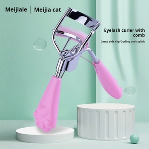 Rizador de Pestañas Profesional Mejia Le con Forma de Garra de Gato, de Acero Inoxidable, Calentado, de Ángulo Amplio, Mango Cómodo, Color Personalizable - Product Image 1