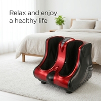 Masseur chauffant personnalisable OEM pour les membres inférieurs, ergonomique et incurvé pour pieds et mollets, vente en gros pour le bien-être à domicile