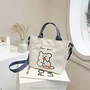 Bolso De Comprador Lona Minimalista Bolsas Personalizables Algodon Rosa Plegables Chaleco Bolsa Lienzo Laminado Personalizado