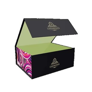 Luxury Custom Logo <b>Square</b> Shape Necklace Foldable Gift Magnet Magnetic Boxes Jewellery Packaging with Logo - Product Image 2
