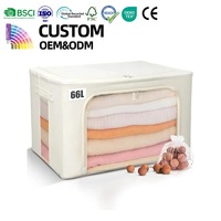 Sac de rangement pour pulls en cachemire avec cadre en acier, organisateur de vêtements respirant et pliable pour armoire et literie