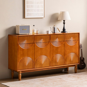 Hochwertiger Moderner Holzschrank Hartholz Wohnmöbel Schlafzimmer Vintage Holz Sideboard - Product Image 5