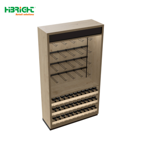 Moderno Exhibidor de Vino de Madera Highbright para Tiendas de Licores y Comercios Minoristas - Product Image 2
