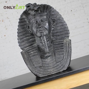 Onlyart thiết kế và tùy chỉnh thực hiện lớn màu đen đá cẩm thạch Ai Cập Tay Chạm Khắc đá động vật TượNg Nhân sư cho bán ngoài trời công cộng trang trí nội thất - Product Image 5